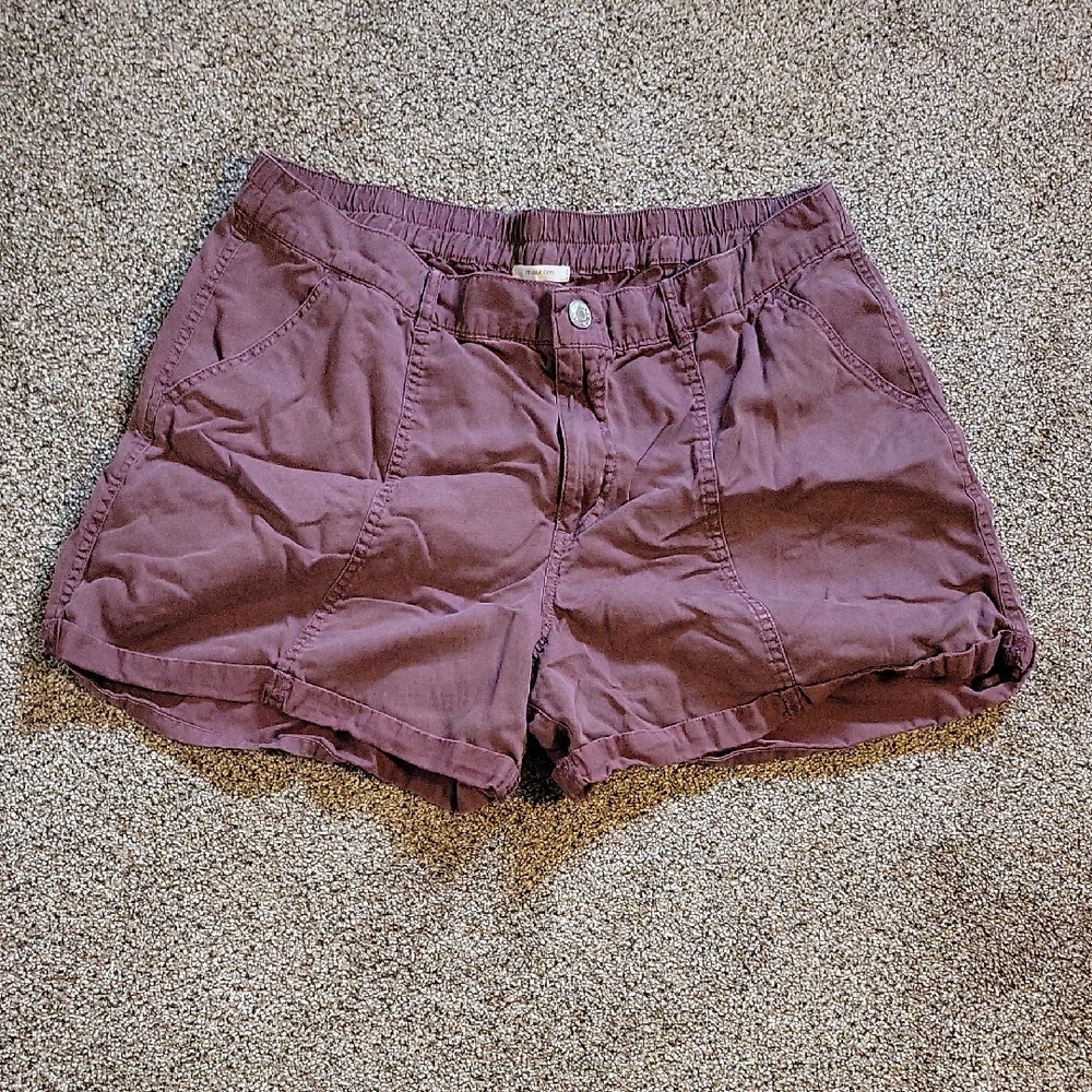 Maurices High-Waist Casual Shorts - Plum